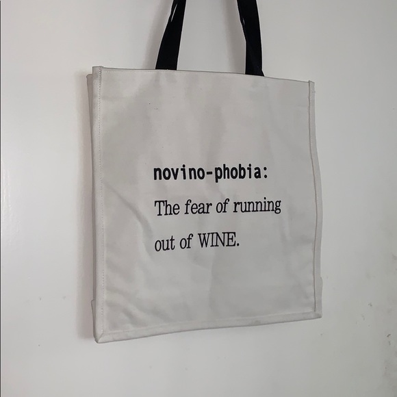 LA Trading Co. Novino-Phobia Wine Tote NWT - Picture 5 of 9
